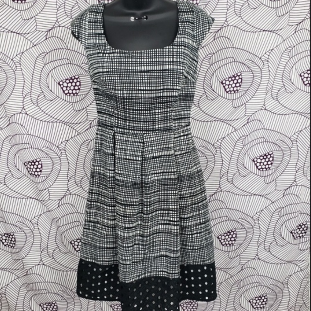 Nine West eyelet A-line dress